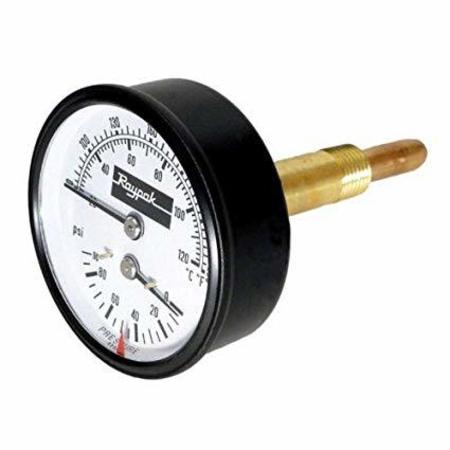 RAYPAK 007205F 0-90 Psi T&P Gauge 007205F